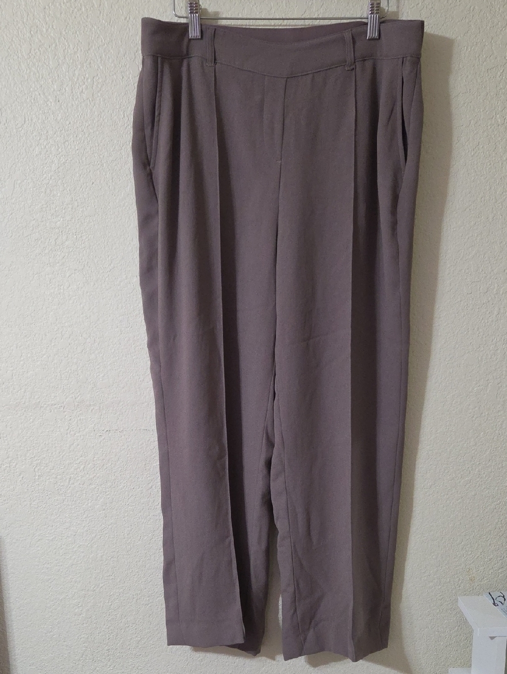 SPANX Women's Straight-Leg Pants in Taupe Gray